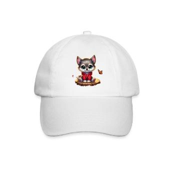 Wolf 10 - Baseballkappe - Weiß/Weiß - Vorne