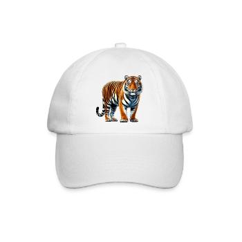 Tiger - Baseballkappe - Weiß/Weiß - Vorne