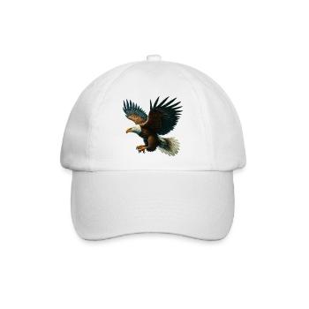 Adler - Baseballkappe - Weiß/Weiß - Vorne