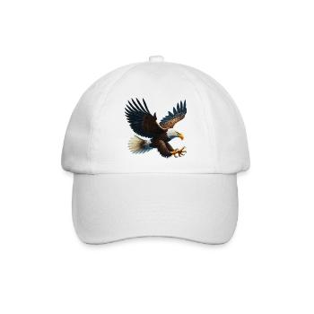 Adler - Baseballkappe - Weiß/Weiß - Vorne