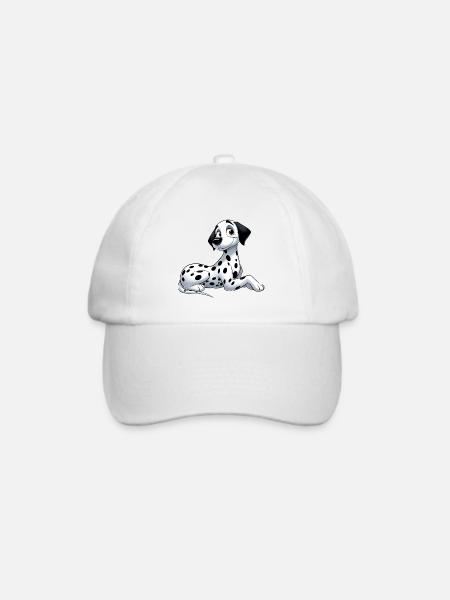 Dalmatiner - Baseballkappe - Weiß/Weiß