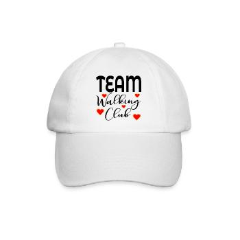 TEAM-WALKING-CLUB - Baseballkappe - Weiß/Weiß - Vorne