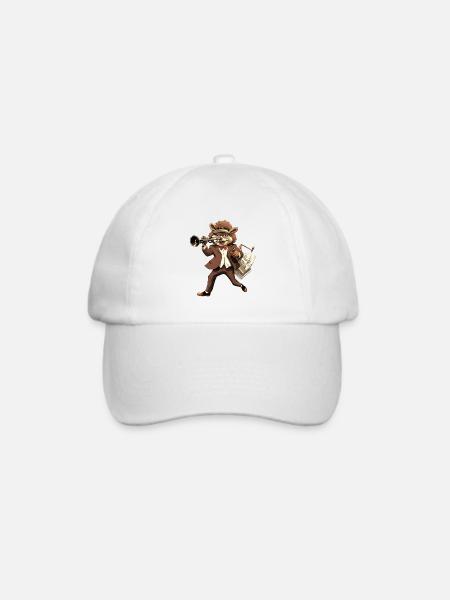 Schaukel-Igel - Baseballkappe - Weiß/Weiß