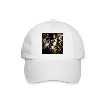 Unsichtbarer Mann Steampunk - Baseballkappe - Weiß/Weiß - Vorne