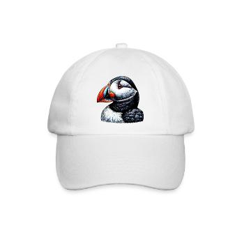 Papageitaucher - Baseballkappe - Weiß/Weiß - Vorne
