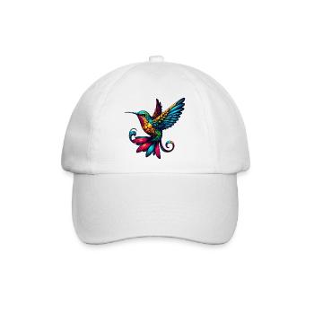 Kolibri - Baseballkappe - Weiß/Weiß - Vorne