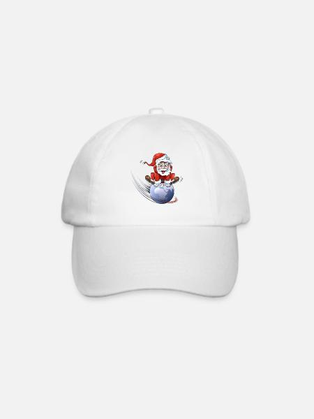 Santa Claus - Baseballkappe - Weiß/Weiß