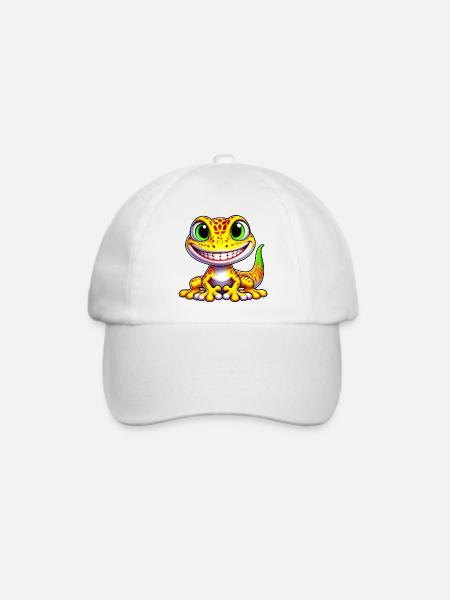 Gecko - Baseballkappe - Weiß/Weiß