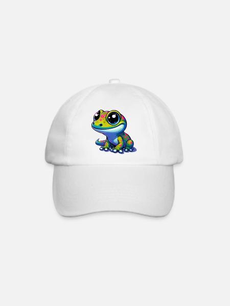 Gecko - Baseballkappe - Weiß/Weiß