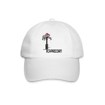 CHRISTMAS CYCLING DECEMBER BIRTHDAY CAPRICORN - Baseballkappe - Weiß/Weiß - Vorne