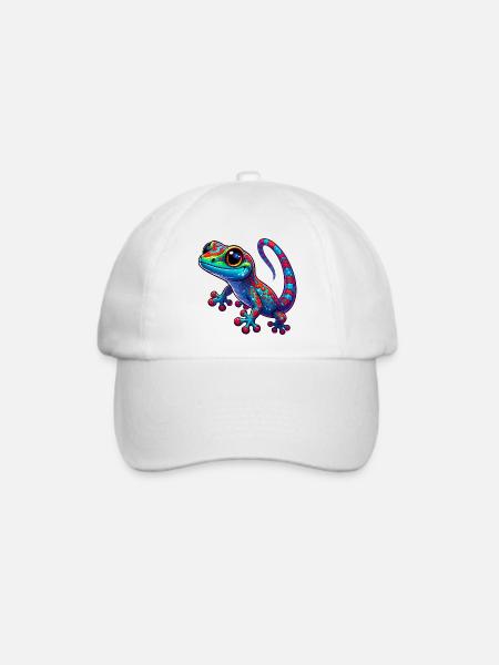 Gecko - Baseballkappe - Weiß/Weiß