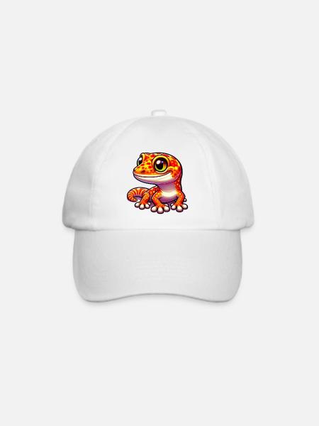 Gecko - Baseballkappe - Weiß/Weiß