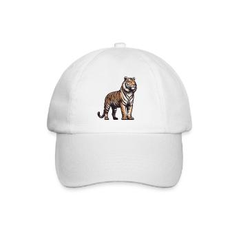 Tiger - Baseballkappe - Weiß/Weiß - Vorne