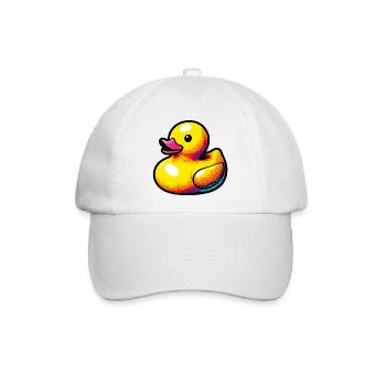 Ente Ente Ente Ente Ente - Baseballkappe - Weiß/Weiß - Vorne