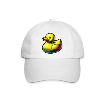 Ente Ente Ente Ente Ente - Baseballkappe - Weiß/Weiß - Vorne