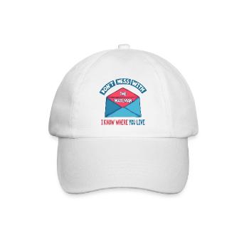 Lustiger Spruch für Postboten - Baseballkappe - Weiß/Weiß - Vorne