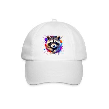 Waschbär - Baseballkappe - Weiß/Weiß - Vorne