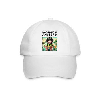 Nachwuchs Anglerin - Baseballkappe - Weiß/Weiß - Vorne