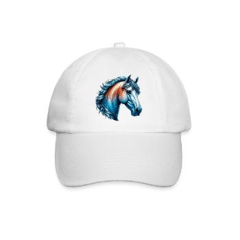 Pferd - Baseballkappe - Weiß/Weiß - Vorne