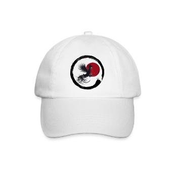 Japanischer Hahn - Baseballkappe - Weiß/Weiß - Vorne