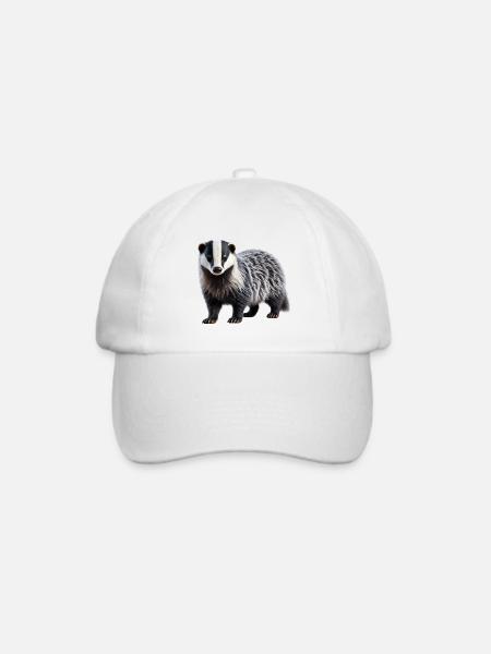 Dachs - Baseballkappe - Weiß/Weiß