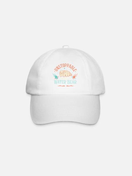 Unaufhaltsames Bärtierchen - Baseballkappe - Weiß/Weiß