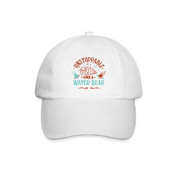 Unaufhaltsam wie ein Bärtierchen - Baseballkappe - Weiß/Weiß - Vorne