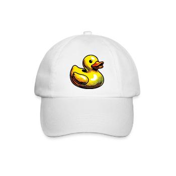 Ente Ente Ente Ente Ente - Baseballkappe - Weiß/Weiß - Vorne