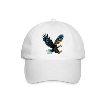 Adler - Baseballkappe - Weiß/Weiß - Vorne