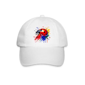 Marienkäfer - Baseballkappe - Weiß/Weiß - Vorne