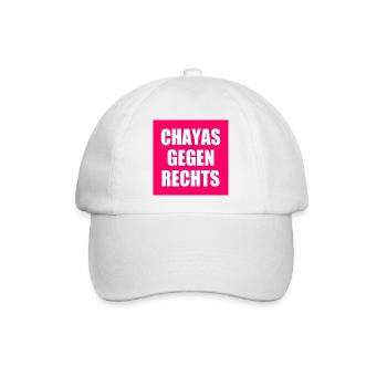 chayas gegen rechts - Baseballkappe - Weiß/Weiß - Vorne