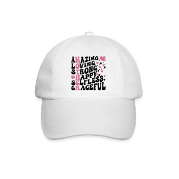 Die beste Mutter aller Zeiten - Baseballkappe - Weiß/Weiß - Vorne