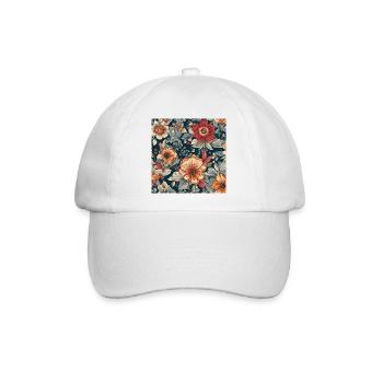 Flower Life - Baseballkappe - Weiß/Weiß - Vorne