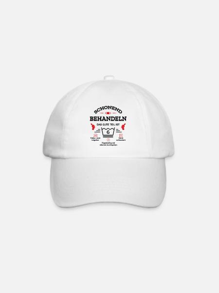 SCHONEND BEHANDELN 6 JAHR GEBURTSTAG KIND - Baseballkappe - Weiß/Weiß