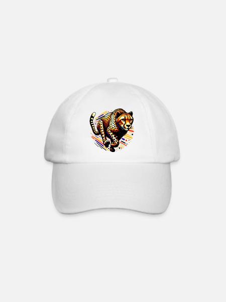 Gepard - Baseballkappe - Weiß/Weiß