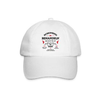 SCHONEND BEHANDELN 14. GEBURTSTAG KIND - Baseballkappe - Weiß/Weiß - Vorne