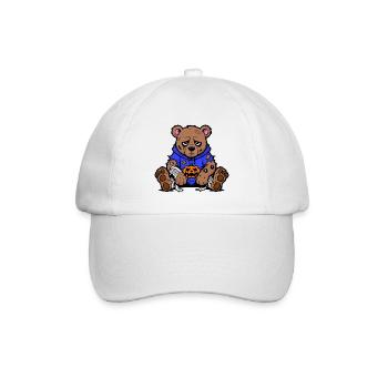 Halloween Bär - Baseballkappe - Weiß/Weiß - Vorne