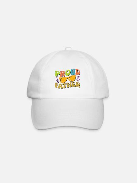 Stolzer Vater - Baseballkappe - Weiß/Weiß