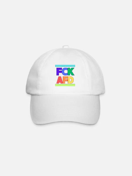 FCK AFD - Baseballkappe - Weiß/Weiß
