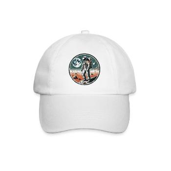 Astronaut - Baseballkappe - Weiß/Weiß - Vorne