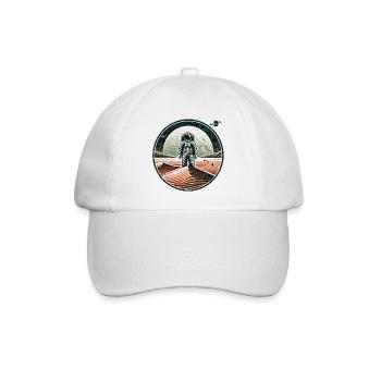 Astronaut - Baseballkappe - Weiß/Weiß - Vorne