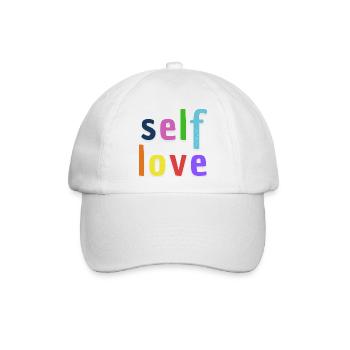 self love - Baseballkappe - Weiß/Weiß - Vorne