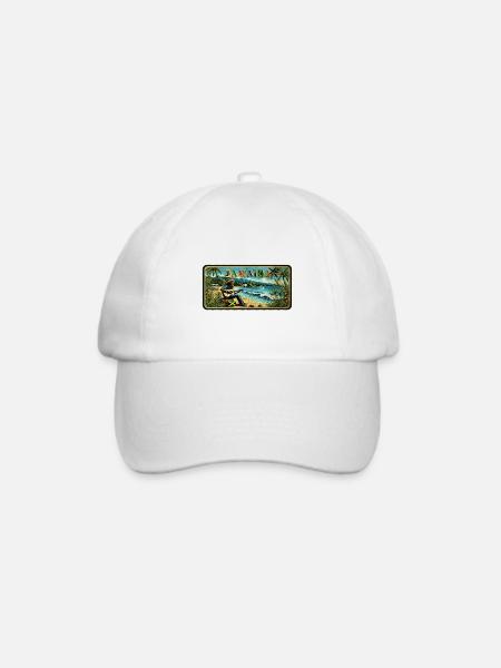 Jamaica Reggae Vibes - Baseballkappe - Weiß/Weiß