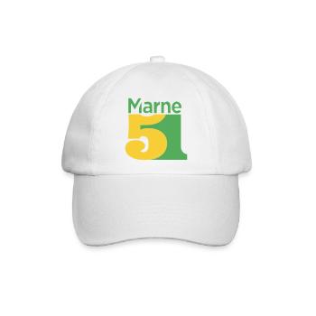 51 - Baseballkappe - Weiß/Weiß - Vorne