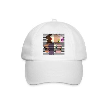 FRAUEN DEMOKRATIE - Baseballkappe - Weiß/Weiß - Vorne