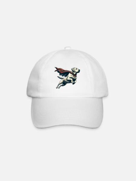 Super Hund Labrador Retriever Labi Labbi Geschenk - Baseballkappe - Weiß/Weiß