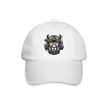 Lama Militär Design - Baseballkappe - Weiß/Weiß - Vorne