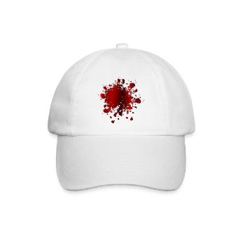 BLUTFLECKEN KOSTÜM BLUT - Baseballkappe - Weiß/Weiß - Vorne
