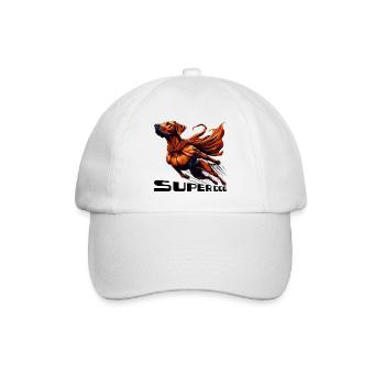Super Hund Rhodesian Ridgeback RR Ridgie Geschenk - Baseballkappe - Weiß/Weiß - Vorne