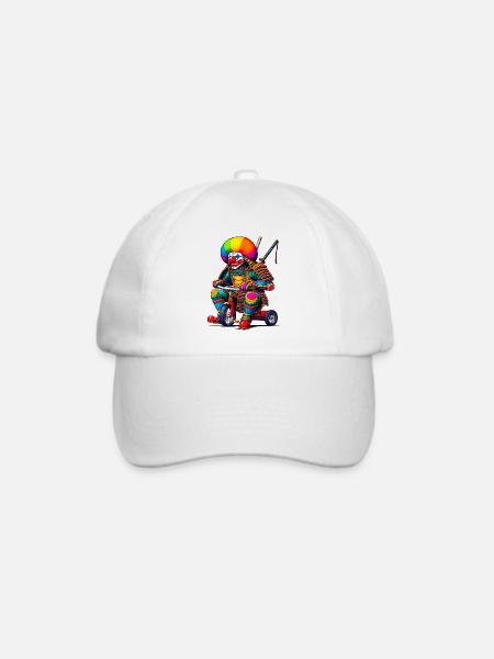Samurai Clown - Baseballkappe - Weiß/Weiß
